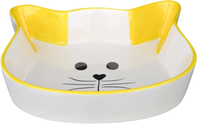 Trixie Keramische Voer-/Waterbak Kattenhoofd 15 cm 200 ml 4 st
