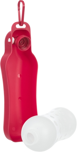 Trixie Drinkfles Kunststof Assorti 500 ML met uitvouwbare drinkbak