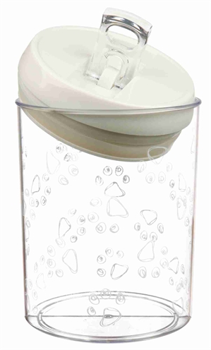 Trixie Voorraadpot Kunststof 1,5 Ltr Transparant/Wit
