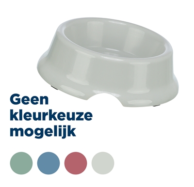 Trixie Voer / Waterbak Lichtgewicht Kunststof Assorti 14x14 CM 500 ML 4 ST