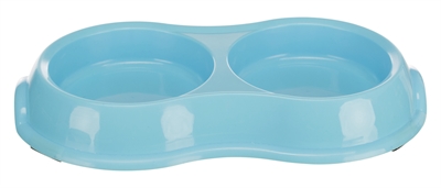 Trixie Dubbele Voer- en Waterbak Kunststof 11 CM 200 ML 4 ST