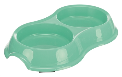 Trixie Dubbele Voer- en Waterbak Kunststof 11 CM 200 ML 4 ST