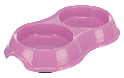 Trixie Dubbele Voer- en Waterbak Kunststof 11 CM 200 ML 4 ST