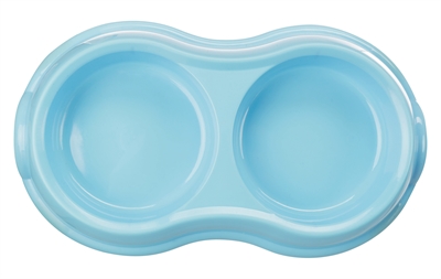 Trixie Dubbele Voer- en Waterbak Kunststof 11 CM 200 ML 4 ST