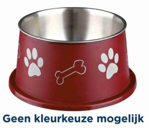 Trixie Langoorbak Rvs / Kunststof Assorti 19x19 CM 900 ML 4 ST