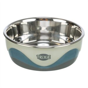 Trixie Voerbak Rvs / Silicone Wit / Grijs 17x17 CM 750 ML 4 ST