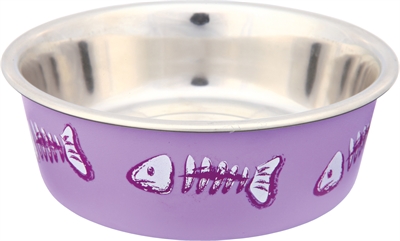 Trixie Voerbak/Waterbak Visgraat RVS/Kunststof 12 cm 250 ml 4 st
