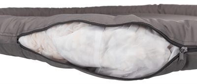 Trixie Kussen Samoa Ovaal Nylon Grijs 80x60 cm — Comfortabele rustplek voor je hond