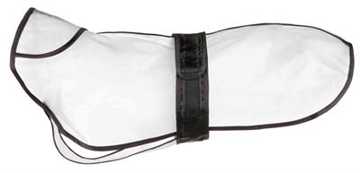 Trixie Regenjas Tarbes Transparant/Zwart 46 cm
