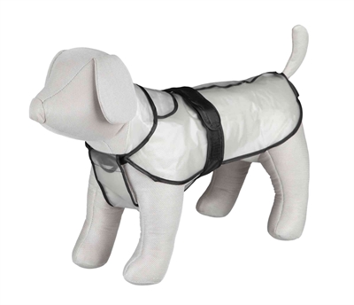 Trixie Regenjas Tarbes Transparant 60 cm met Zwarte Stroken