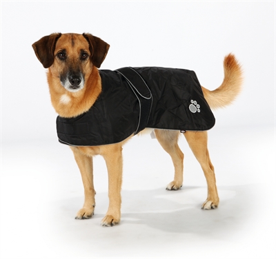 Trixie Hondenjas Orleans Zwart 30 cm Waterdicht met Fleece Voering