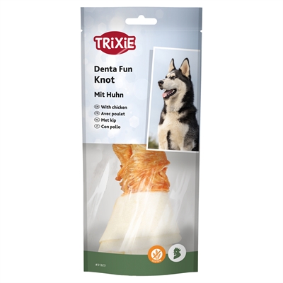 Trixie Denta Fun Knotted Chicken Chewing Bone 6x70 GR 15 CM