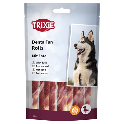 Trixie Denta Fun Duck Chewing Rolls 6x80 GR 12 CM
