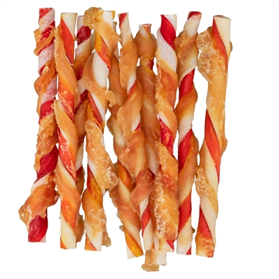 Trixie Denta Fun Barbecue Chicken Kauwrollen 6x80 GR 12 CM