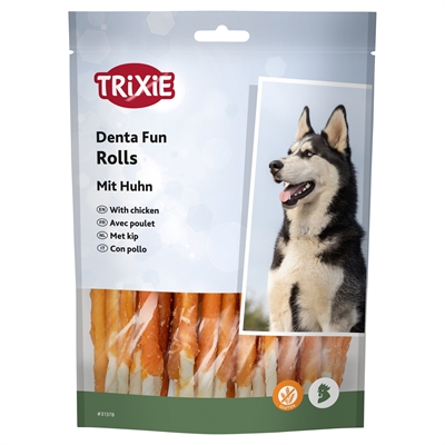 Trixie Denta Fun Chicken Chewing Rolls 6x240 GR 12 CM
