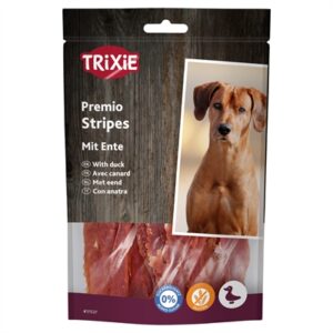 Trixie Premio Ducky Stripes 6x100 GR - Gedroogde eendenborst snacks