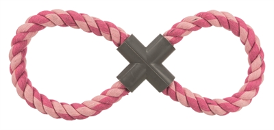 Trixie Dubbel-trekspeeltje Flostouw 35 cm Assorti 3 st