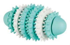 Trixie Denta Fun Natuurrubber Rugby 15 CM met Muntsmaak 3 ST