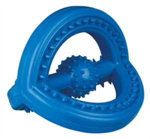 Trixie Natuurrubber Trekspeeltje Met Grip Blauw 14 cm 2 st