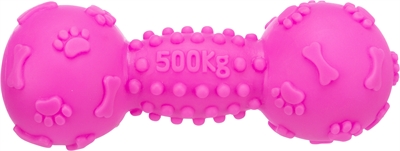 Trixie Vinyl Halter Met Geluid Roze 19 CM 3 ST