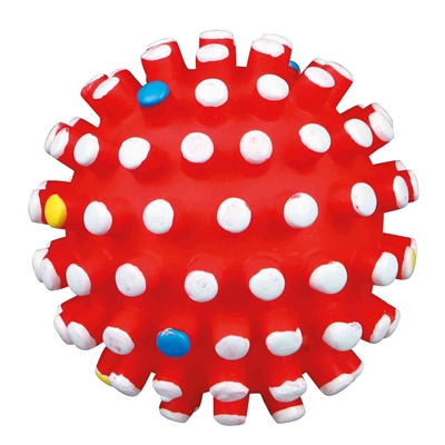 Trixie Vinyl Egelbal met Geluid 6x6x6 CM Assorti 4 ST