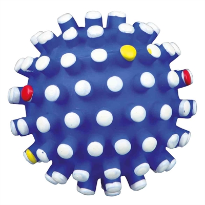 Trixie Vinyl Egelbal met Geluid 6x6x6 CM Assorti 4 ST
