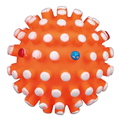 Trixie Vinyl Egelbal met Geluid 6x6x6 CM Assorti 4 ST