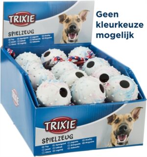 Trixie Natuurrubber Bal Aan Koord 30 cm Assorti 24 ST