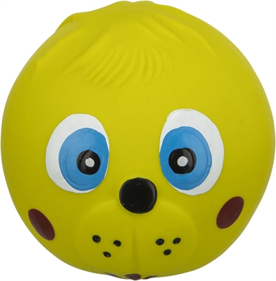 Trixie Latex Face Bal met Geluid 6x6x6 cm 12 st