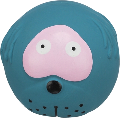 Trixie Latex Face Bal met Geluid 6x6x6 cm 12 st