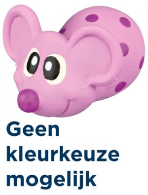 Trixie Latex Muis Met Geluid 8 CM Assorti 4 ST