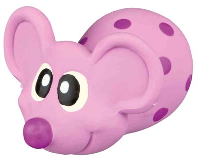 Trixie Latex Muis Met Geluid 8 CM Assorti 4 ST