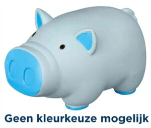 Trixie Latex Varken met Dierengeluid 11 CM Assorti 3 ST