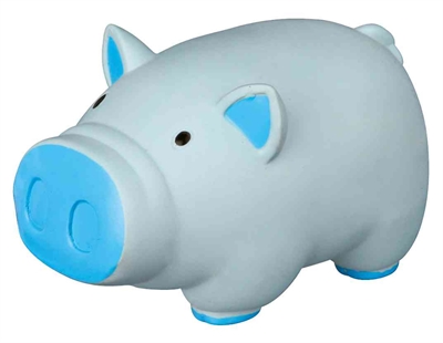 Trixie Latex Varken met Dierengeluid 11 CM Assorti 3 ST