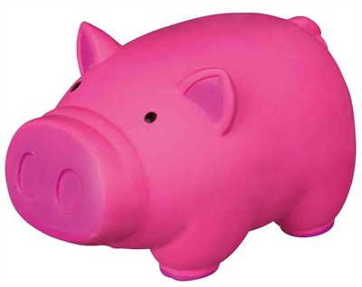 Trixie Latex Varken met Dierengeluid 11 CM Assorti 3 ST