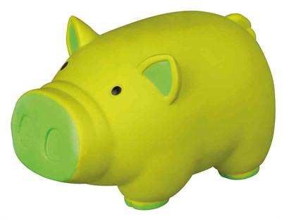 Trixie Latex Varken met Dierengeluid 11 CM Assorti 3 ST