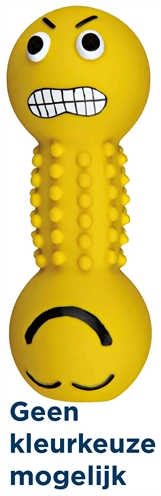 Trixie Latex / Polyestervlies Smiley-halter Met Geluid Assorti 19 CM 3 ST