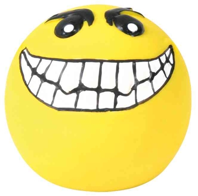 Trixie Latex Smiley Speelgoed met Geluid 6x6x6 CM Assorti 4 ST