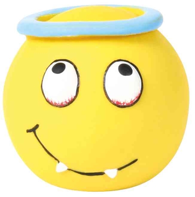 Trixie Latex Smiley Speelgoed met Geluid 6x6x6 CM Assorti 4 ST
