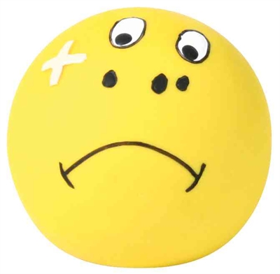 Trixie Latex Smiley Speelgoed met Geluid 6x6x6 CM Assorti 4 ST