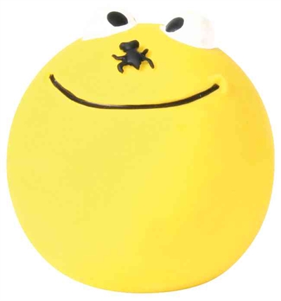 Trixie Latex Smiley Speelgoed met Geluid 6x6x6 CM Assorti 4 ST