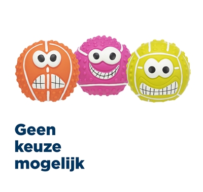 Trixie Latex Sportbal Met Geluid Assorti 7 CM 3 ST