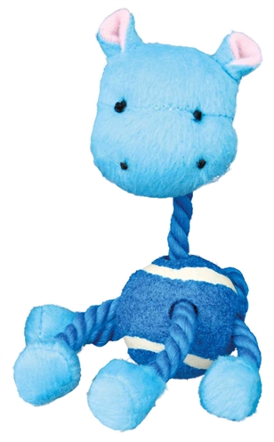 Trixie Pluche Dier met Touw en Tennisbal 16 CM Assorti 3 ST