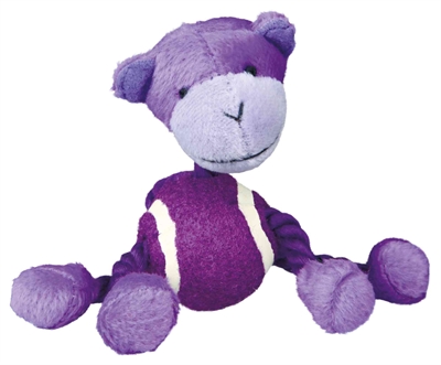 Trixie Pluche Dier met Touw en Tennisbal 16 CM Assorti 3 ST