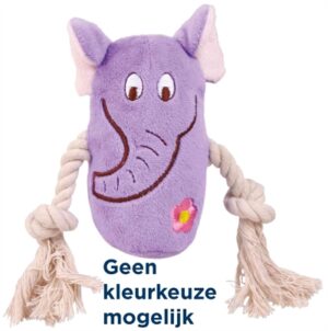 Trixie Pluche Dier Met Touw Assorti 13 CM - 3 Stuks