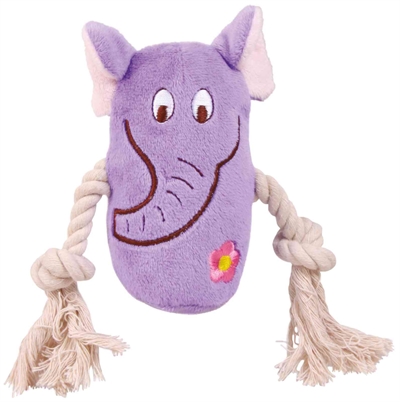 Trixie Pluche Dier Met Touw Assorti 13 CM - 3 Stuks