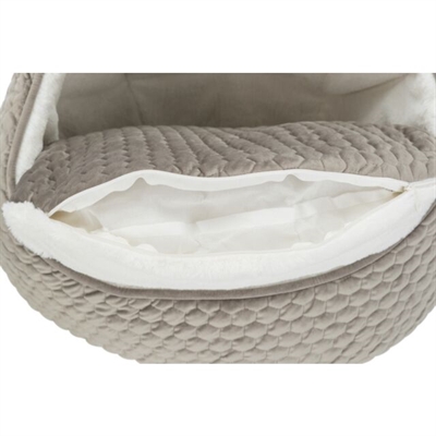 Trixie Relax-iglo Livia Taupe/Crème 45x33x25 cm — Comfortabele plek voor jouw hond