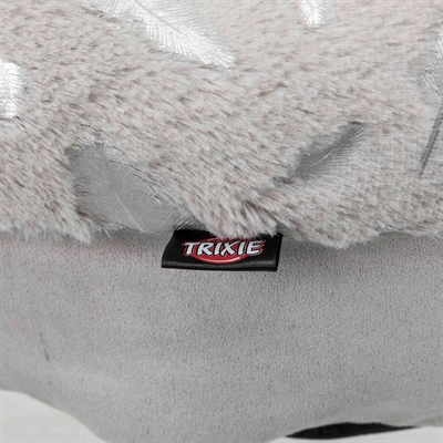 Trixie Mand Feather Rond Zilver/Grijs 50x50x14 cm — Comfortabele rustplek voor je hond