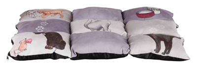 Trixie Kussen Patchwork Cat Grijs 55x45 cm — Comfortabele rustplek voor je kat