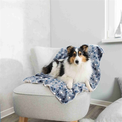 Trixie Deken Tammy Blauw/Beige 100x70 cm — Comfortabele plek voor je huisdier